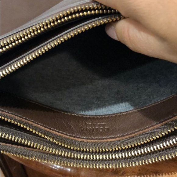 Celine triple bag in chocolate brown- larger size. - Picture 4 of 4